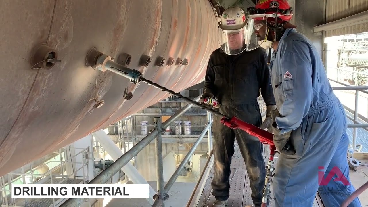 Paper Mill Lime Kiln Cleaning - Heavy Build-Up Removed Using CARDOX Blasting
