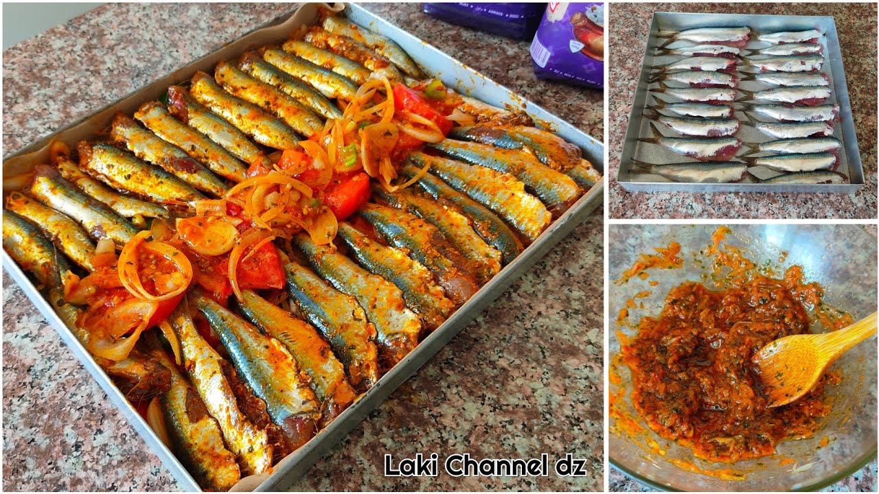 السردين فالفرن سهل وسريع بالدرسة خاصة بنتهه تهبل يحضر في 10 دقائق