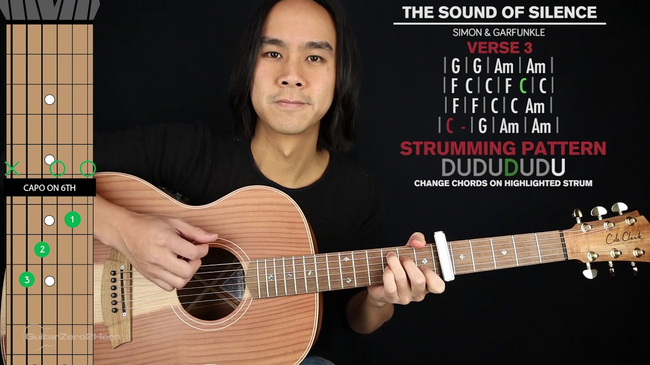 The Sound of Silence Guitar Cover Simon Tabs  Chords