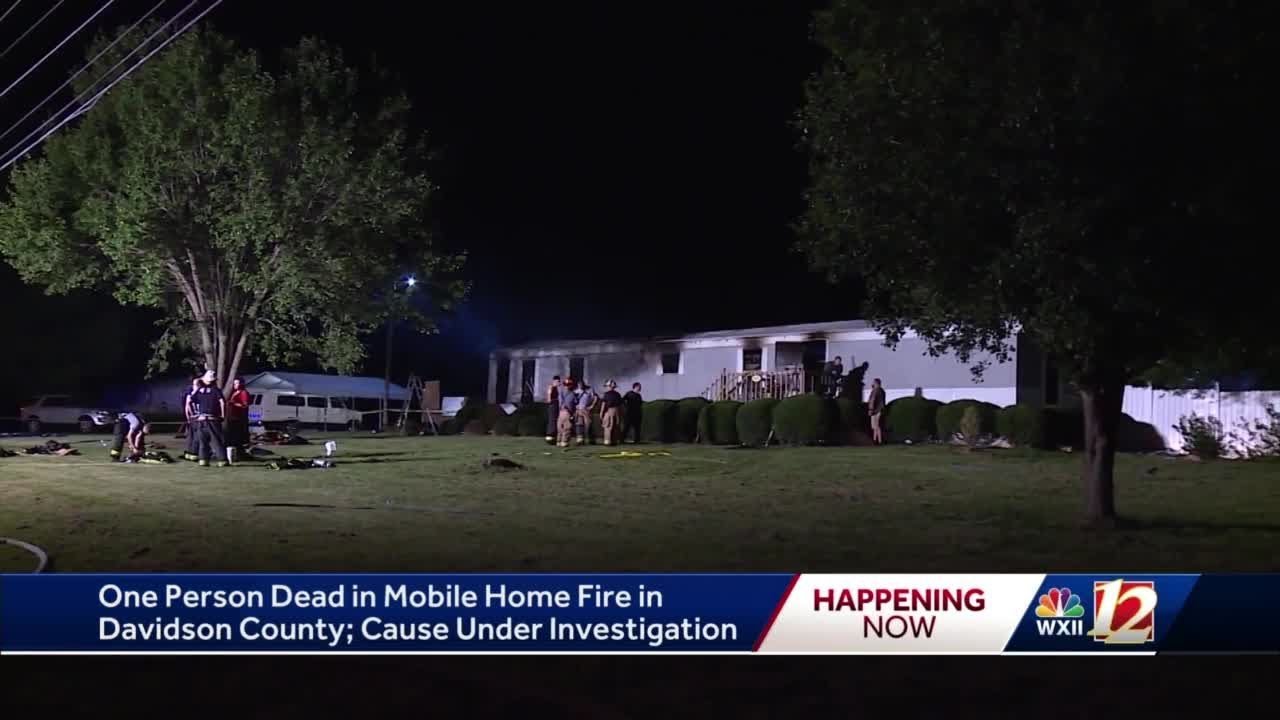 One person killed in Davidson County mobile home fire, officials say