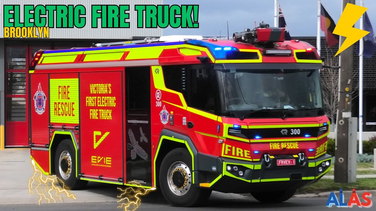 *ELECTRIC ROSENBAUER* FRV // ELECTRIC Pumper EVIE + P45 (Brooklyn) - Code 1 Turnout | Fire, Laverton
