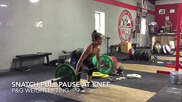 Snatch Pull Pause at Knee