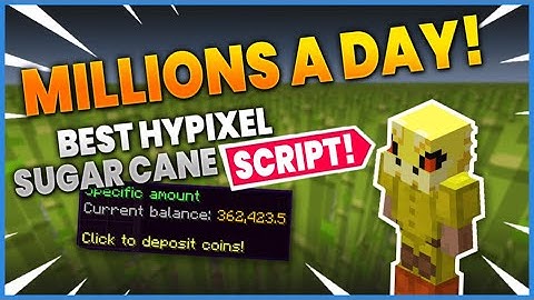 [SCRIPT] BEST HYPIXEL SKYBLOCK SUGAR CANE FARMING MACRO 100% AUTO (AUTOCRAFTING)