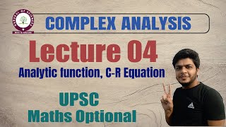 analytic function, Cauchy-Riemann equation | complex analysis | upsc maths optional