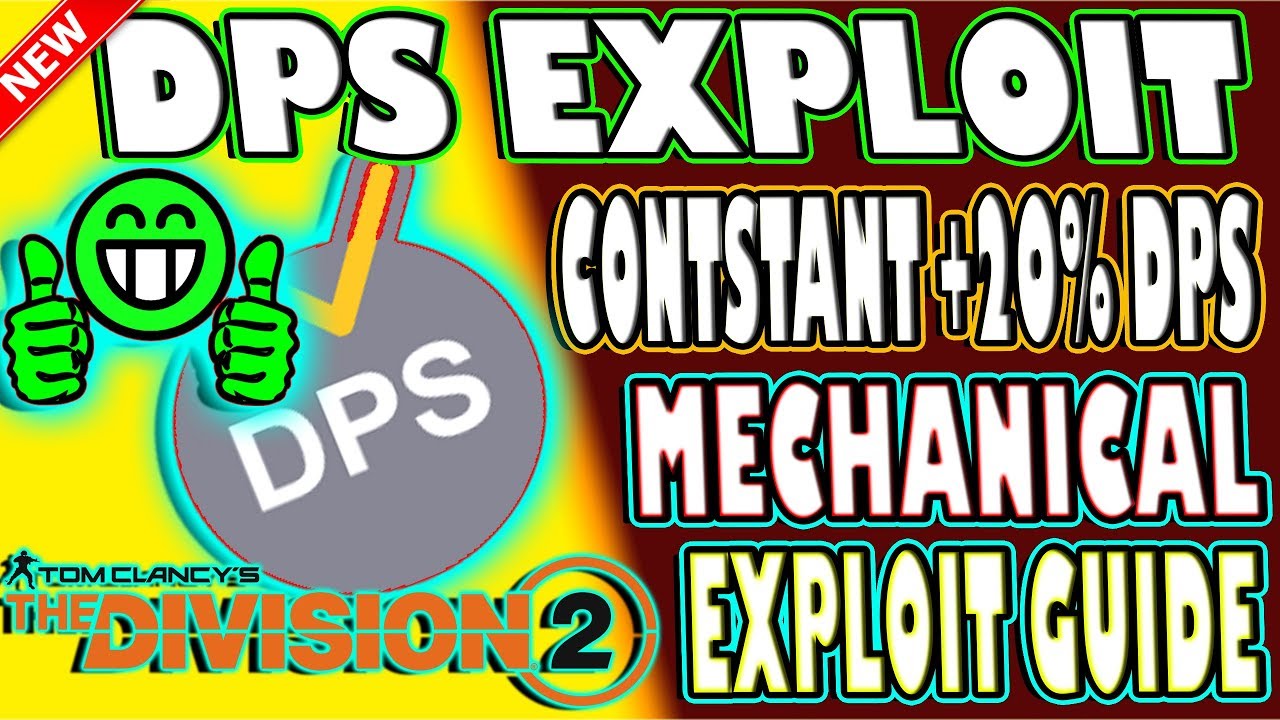 🆕 AMAZING DPS EXPLOIT GUIDE | CONSTANT 20% Rate of Fire | The Division 2 | DPS Mechanical EXPLOIT