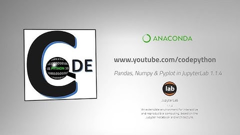 Run Pandas, Numpy and Pyplot in JupyterLab 1.1.4