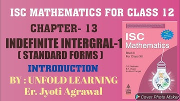 ISC||MATHEMATICS||CLASS 12||SOLUTIONS||CH-13||Indefinite integral||Introduction||@UNFOLDLEARNING