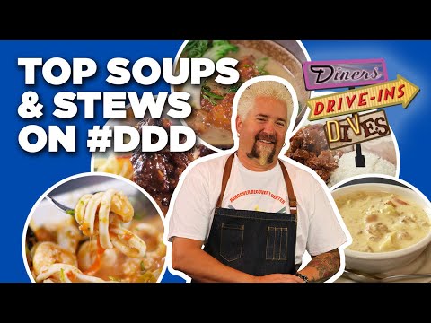 Top 10 #DDD Soup & Stew Videos with Guy Fieri | Diners, Drive-Ins and Dives | Food Network
