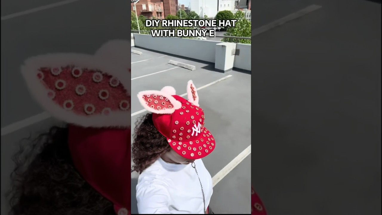DIY FITTED HAT WITH BUNNY EARS
