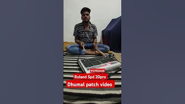 Roland Spd 20pro octapad new percussion dhumal patch video editing
