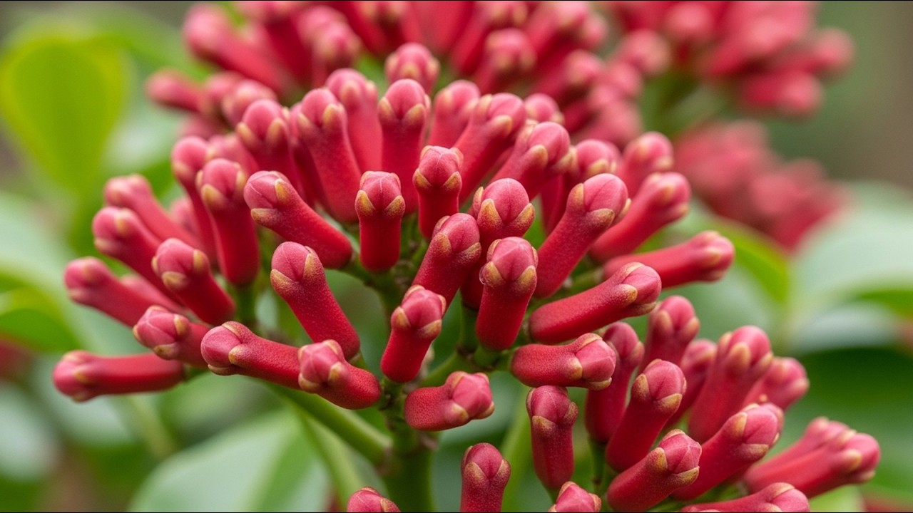 Red Cloves Inamazon How Cloves Are Grown From Soil to Fresh Red Bud Harvest Clove Farming ...