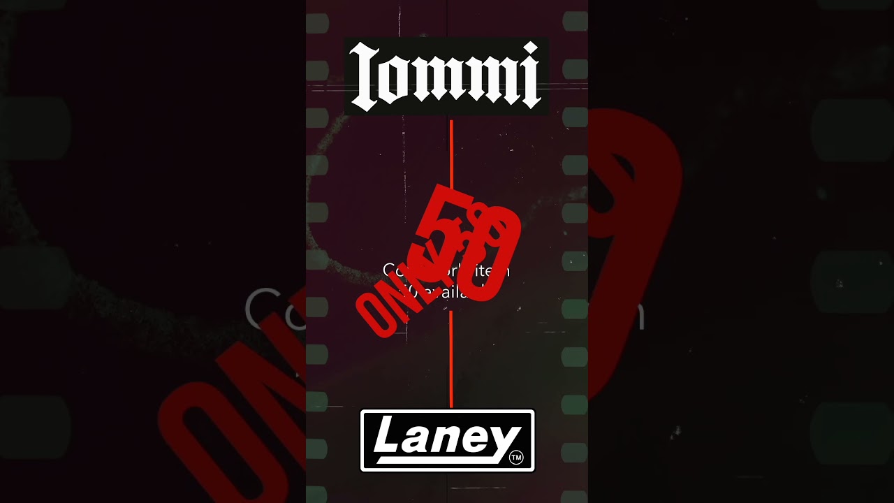 Tony Iommi Limited Edition TI100 signature | Laney Black Country