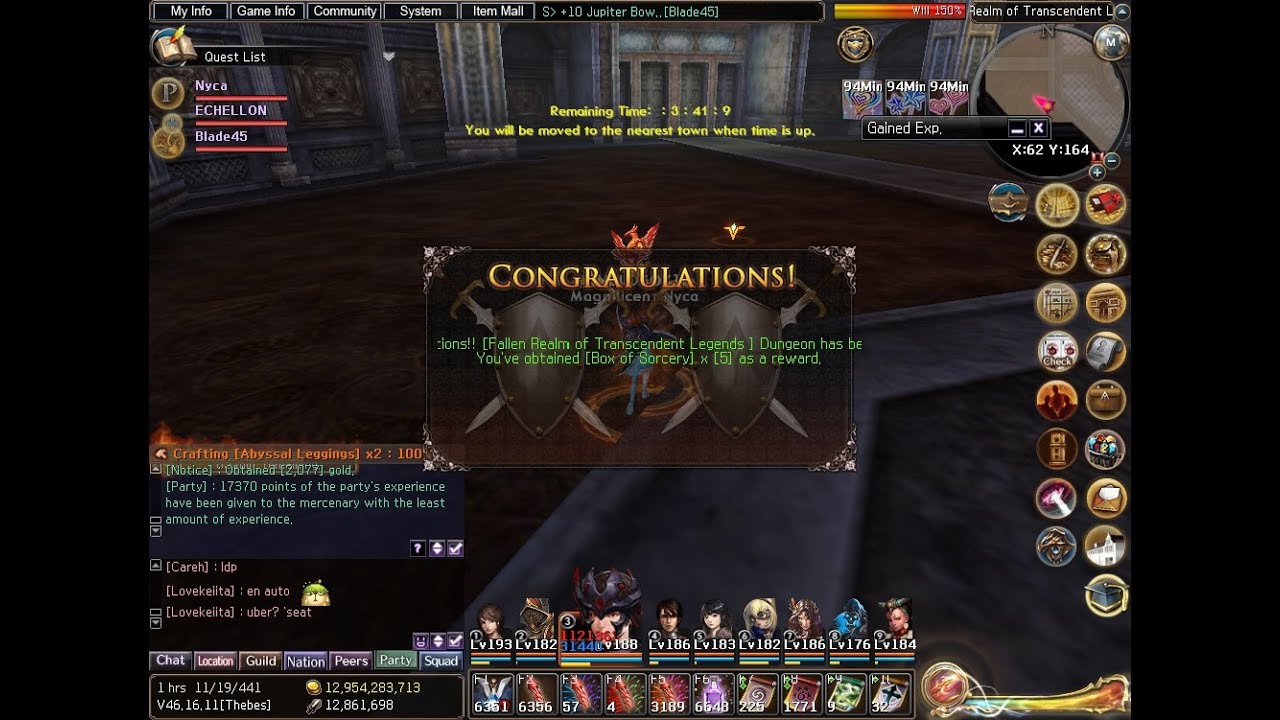 Fallen Realm of Transcendent Legends Solo as a Bow Main | Atlantica Online