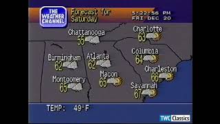 Weather Channel local forecast - 1991 @twcclassics