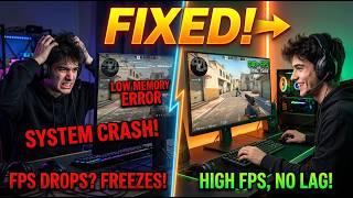 CS2 & Rust Crashing? FIX Low Memory Errors & Monitor Signal Loss (Windows Virtual Memory Guide)
