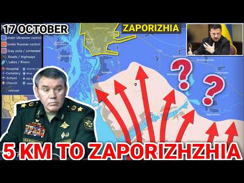 5 KM FROM ZAPORIZHZHIA ⚠️ Gerasimov Reports Mass Advances & Captured Cities [17 October 2026]