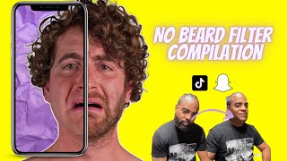 No Beard Filter Compilation - Tiktok & Snapchat