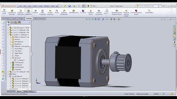 Nema 17 step motor solidworks tutorial