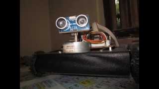 Ultrasound path finder robot