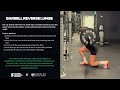 Barbell Reverse Lunge