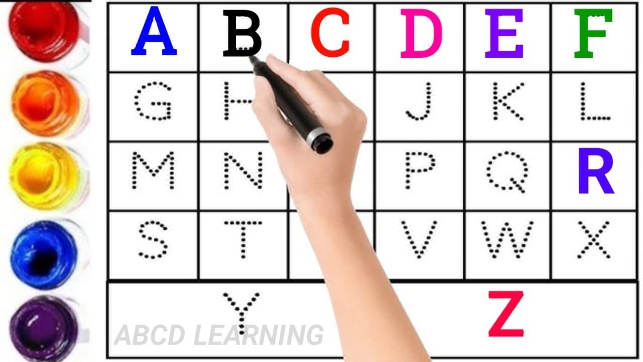 ABC for kids |Alphabet writing for kids |A to Z |write the alphabet ...
