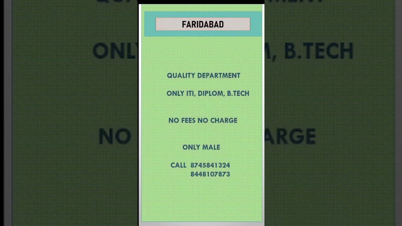 iti fresher jobs in faridabad | diploma fresher jobs in faridabad | iti fresher jobs