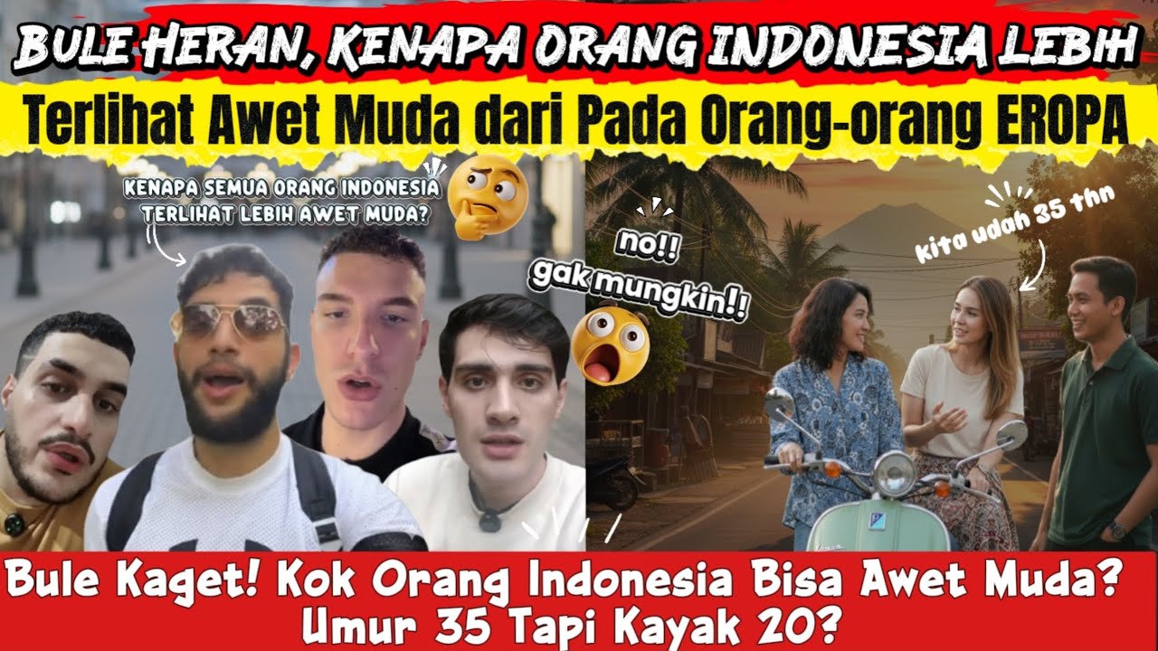 Ada Yang Aneh Sama Orang INDONESIA.. Bule Bingung, Kenapa Mereka Gak Menua? 😱 #reaksibule