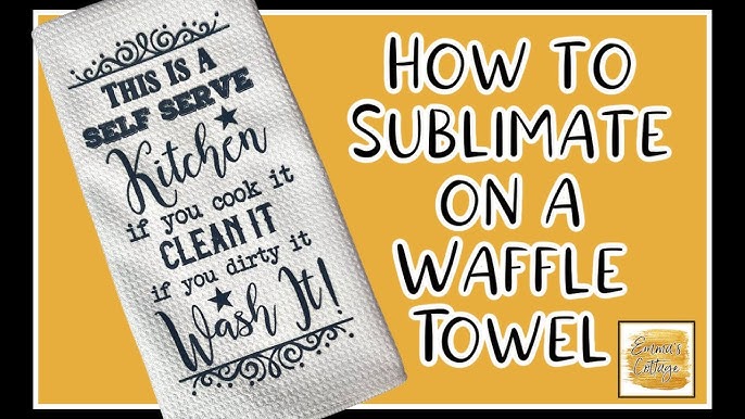 SubliCraft Sublimation Blank Waffle Kitchen Towel