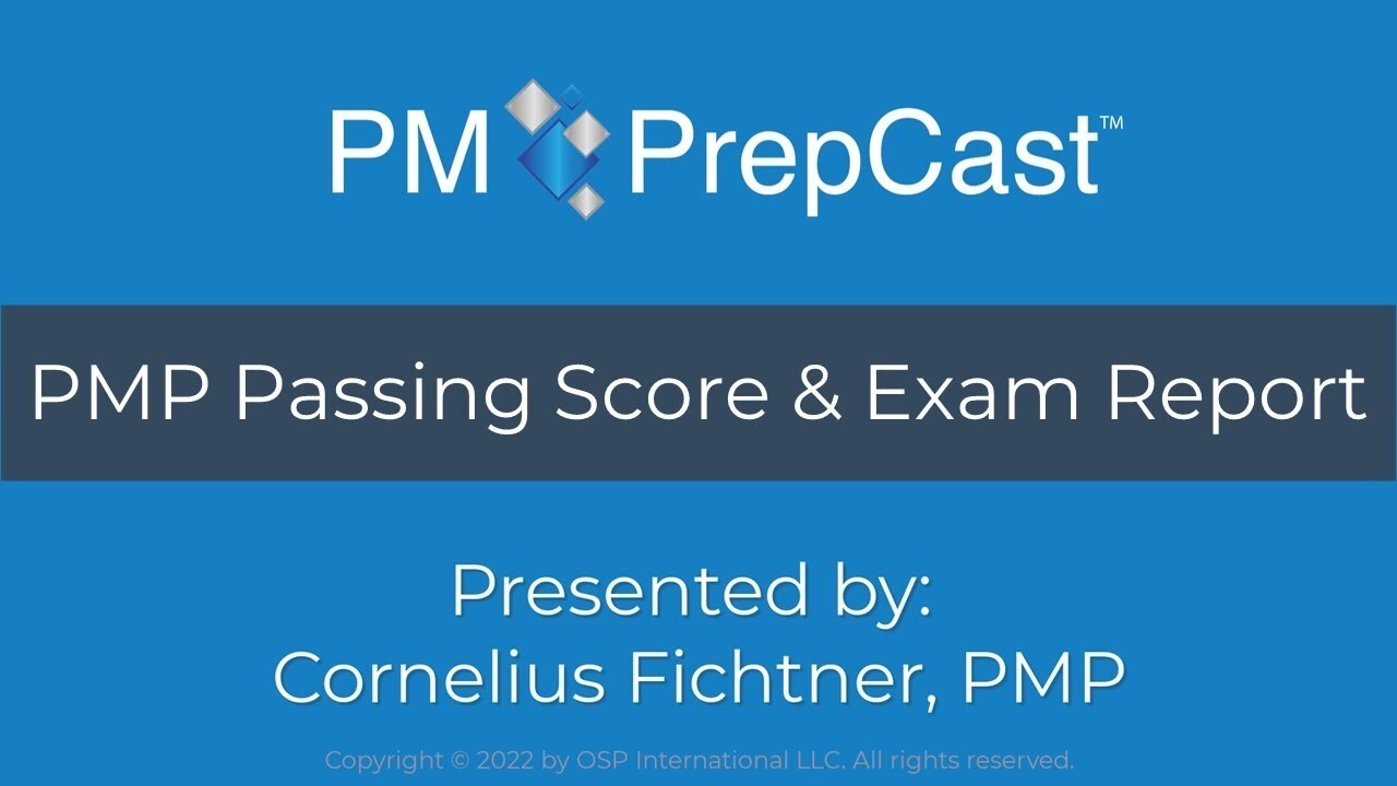 PMP Exam Passing Score and PMP Exam Report YouTube
