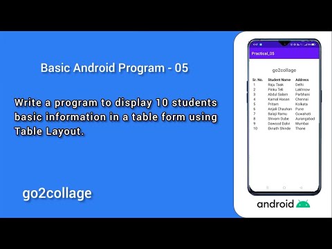 EP 05 | Android Studio | Basic Program I go2collage