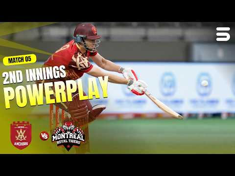 2nd Innings Powerplay | Vancouver Anchors VS Montreal Royal Tiger | Canada Super 60 | ZQ1H