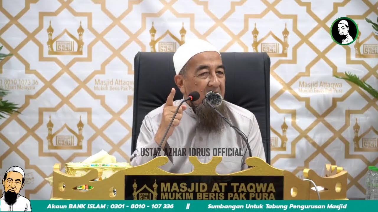 🔴LiveUAI 17/02/2026 Kuliah Maghrib Ustaz Azhar Idrus |  Masjid At Taqwa Beris Pak Pura Bachok