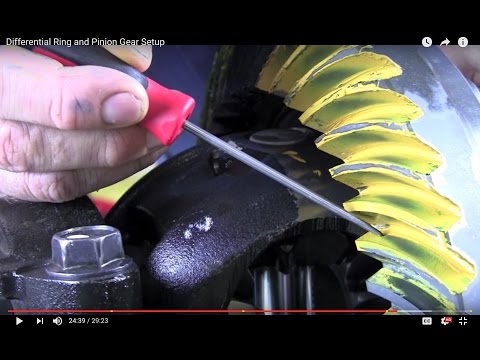 Differential Ring and Pinion Gear Setup