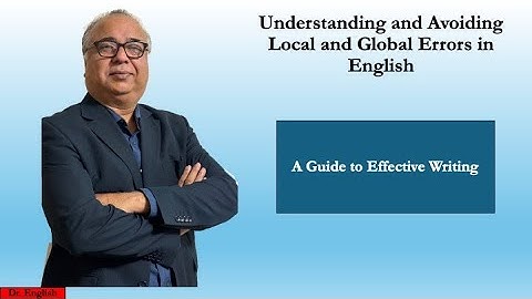 Local and Global Errors in Writing Essays in English