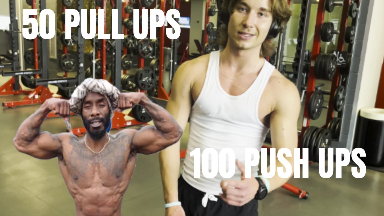 50 PULL UPS & 100 PUSH UPS IN UNDER 5 MINUTES (CHALLENGE) - YouTube