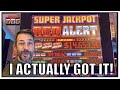 It actually showed up! Nice Jackpot hit on Super Jackpot Red Alert Slot!!