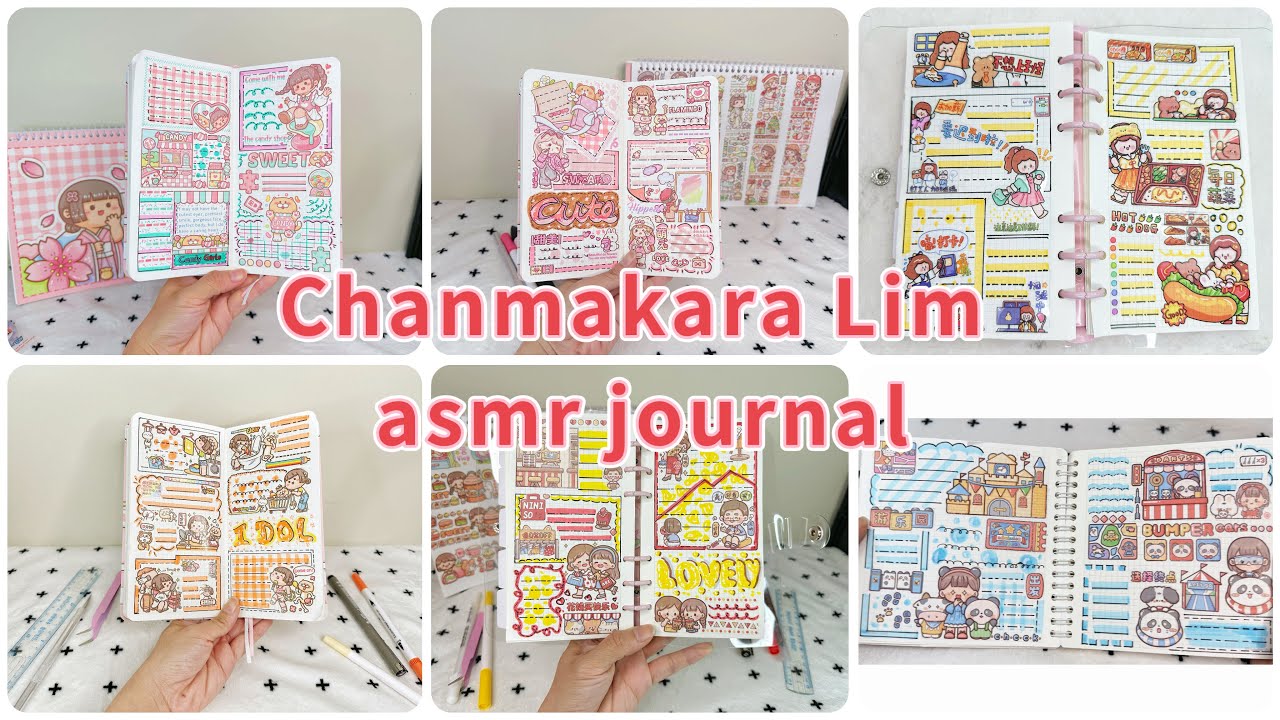 stickers journaling 🩷🩷cute kawaii sticker🌈 Immersive ASMR