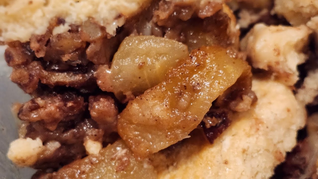 Яблочно-ореховый коблер