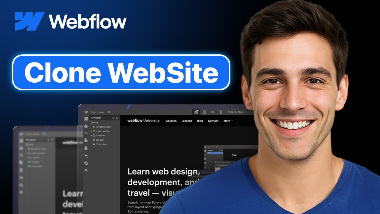 How To Clone A Webflow Site - Step By Step (2025 Guide) - YouTube