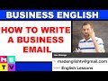 How to write a Business Email