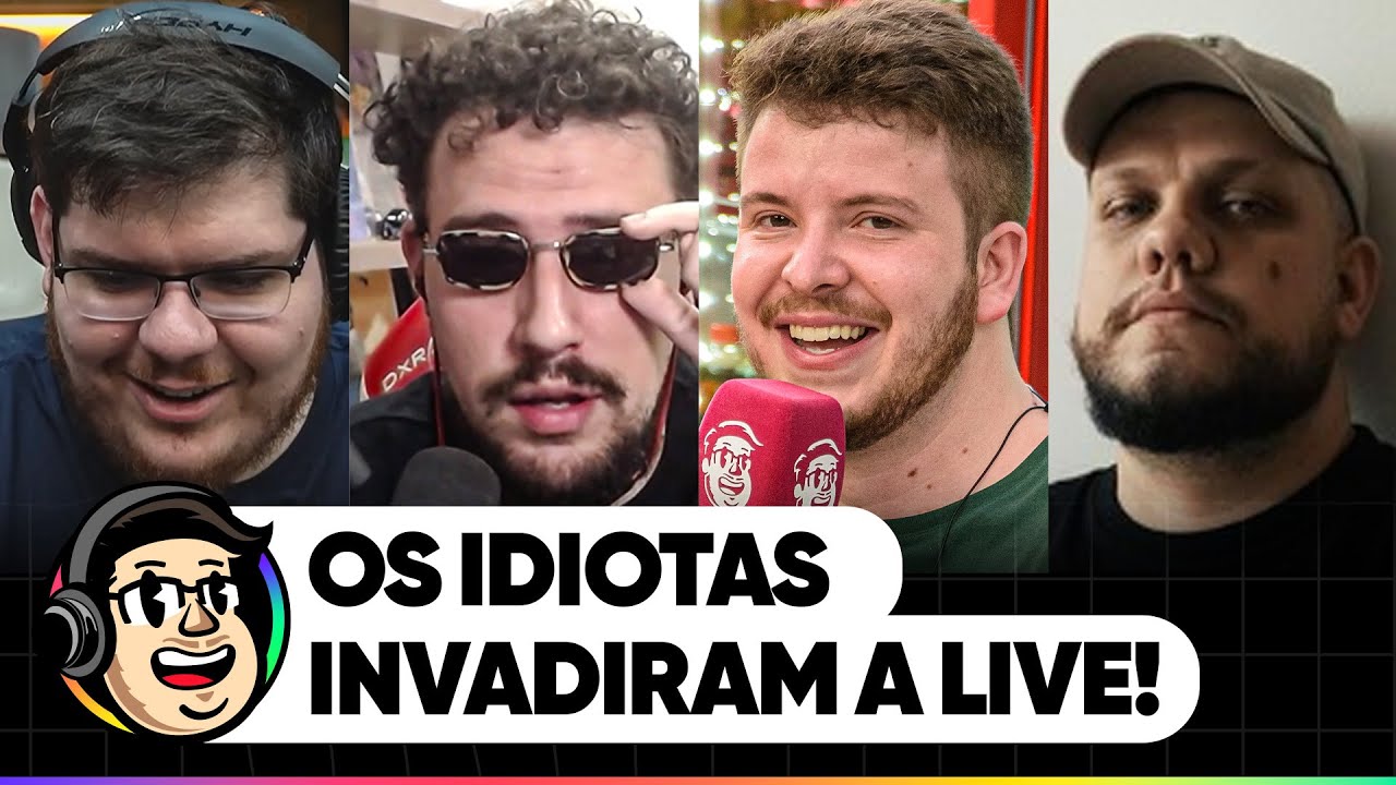 AO VIVO: ESTAMOS DE VOLTA! INVASÃO DOS IDIOTAS NA CAZÉTV LIVE!!