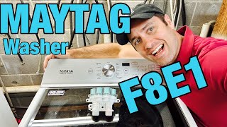 Why This MAYTAG Washer Is Flashing the LF & F8E1 Codes | Quick Water Valve Fix | MVWB765FW0