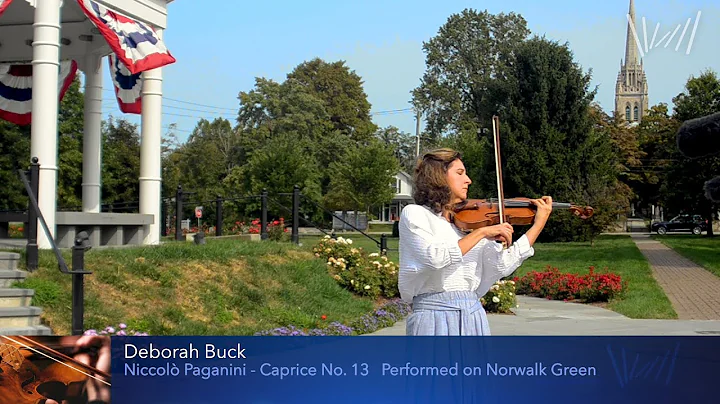 Deborah Buck plays Paganini on Norwalk Green  Stam...