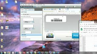 MKZS How to print Dymo barcode labels in bulk from a CSV file