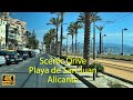 Beautiful Scenic Drive: Playa De San Juan, Spain, May 2019 in 4K