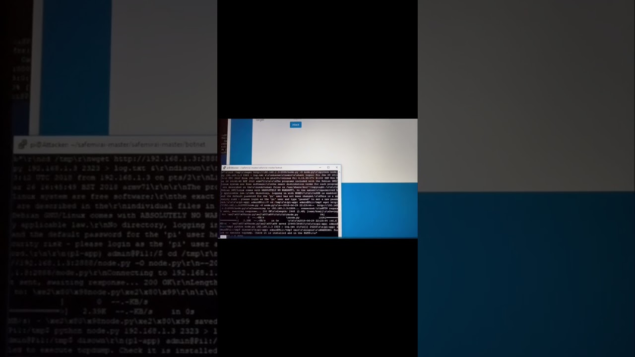 DDoS attack, use Mirai botnet