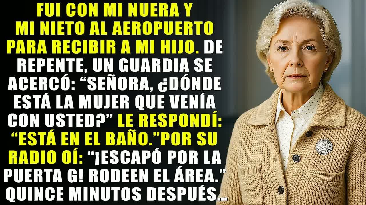 Mi nuera acababa de irse cuando un guardia se acercó： “¿Dónde está la mujer que venía con usted？