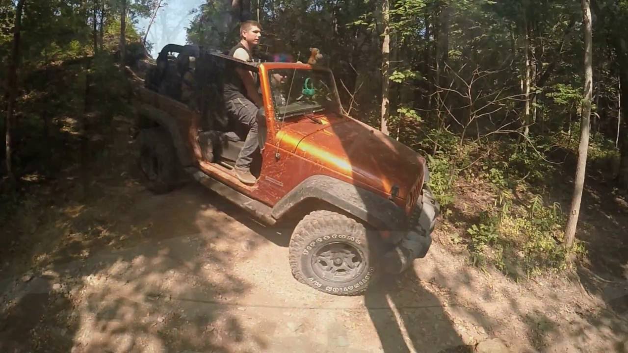 Jeep Wrangler JK Sahara and Sport off road in The Badlands take a trail