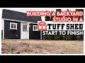 Building a backyard studio in a tuff shed  start to finish