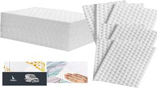 Magic Sponge Eraser Sheets 52Pcs All Purpose White Melamine Sponge Convex Point Disposable